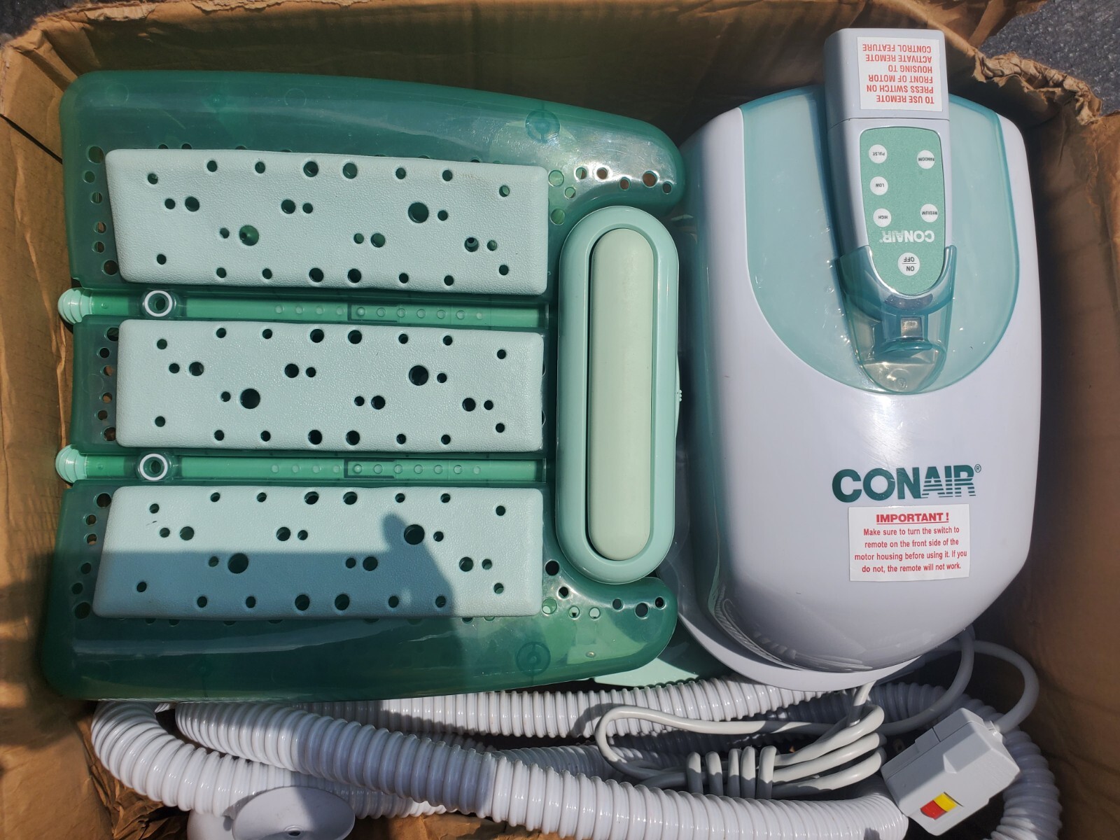 Conair Thermal Spa Bath Mat Heated Massaging w/Remote Model MBTS4SR
