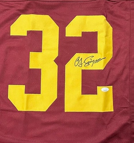 O.J. SIMPSON SIGNED AUTO JERSEY JSA WITNESSED #WA601617 **USC TROJANS** HOF - Picture 2 of 3