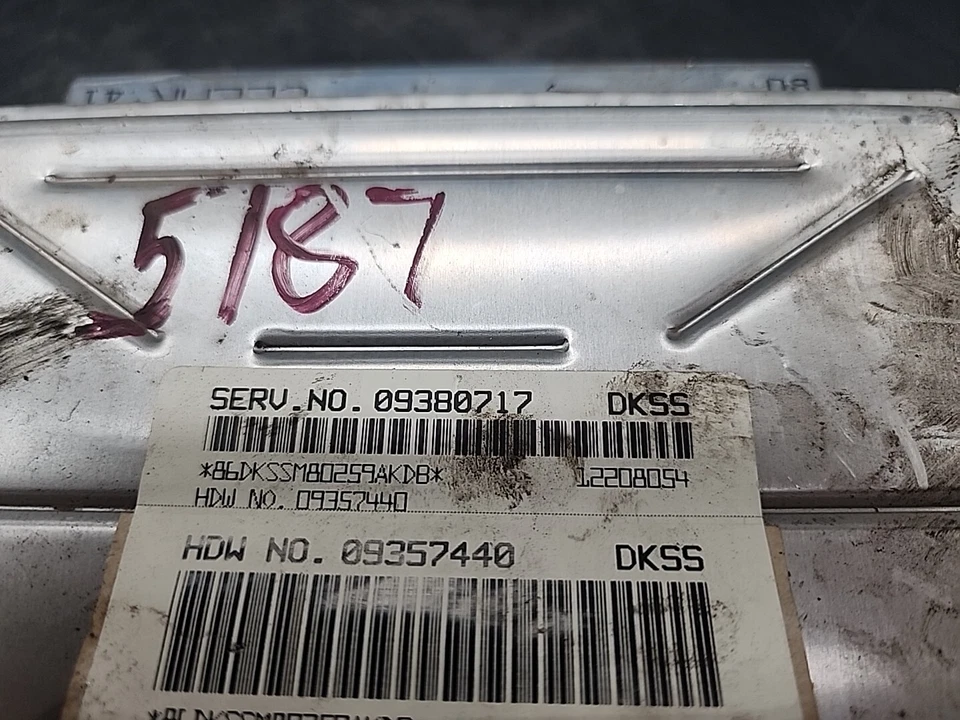 2000-2002 09380717 DKSS GM PONTIAC Q3-287 BONNEVILLE Engine Control Module Foto 2 de 4