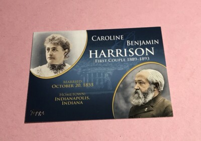 President Benjamin Harrison & Caroline 2008 First Couple 1963-69 Topps #FC-22
