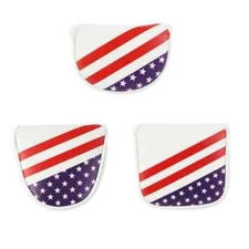Magnetic USA America Stars Stripes Center Shafted Golf Mallet Putter Head Covers