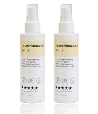 2pc Hypochlorous Acid Spray Redness Reduce For Acne Prone Skin Pore Reduction