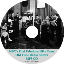 NBC's First Fabulous Fifty Years Old Time Radio Shows 6 Episodes On MP3 CD-R OTR