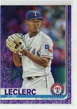 2019 Topps Series 1 #174 JOSE LECLERC TEXAS RANGERS  PURPLE