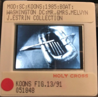 Jeff Koons  Boat'' 35mm Neo-Pop Art Slide