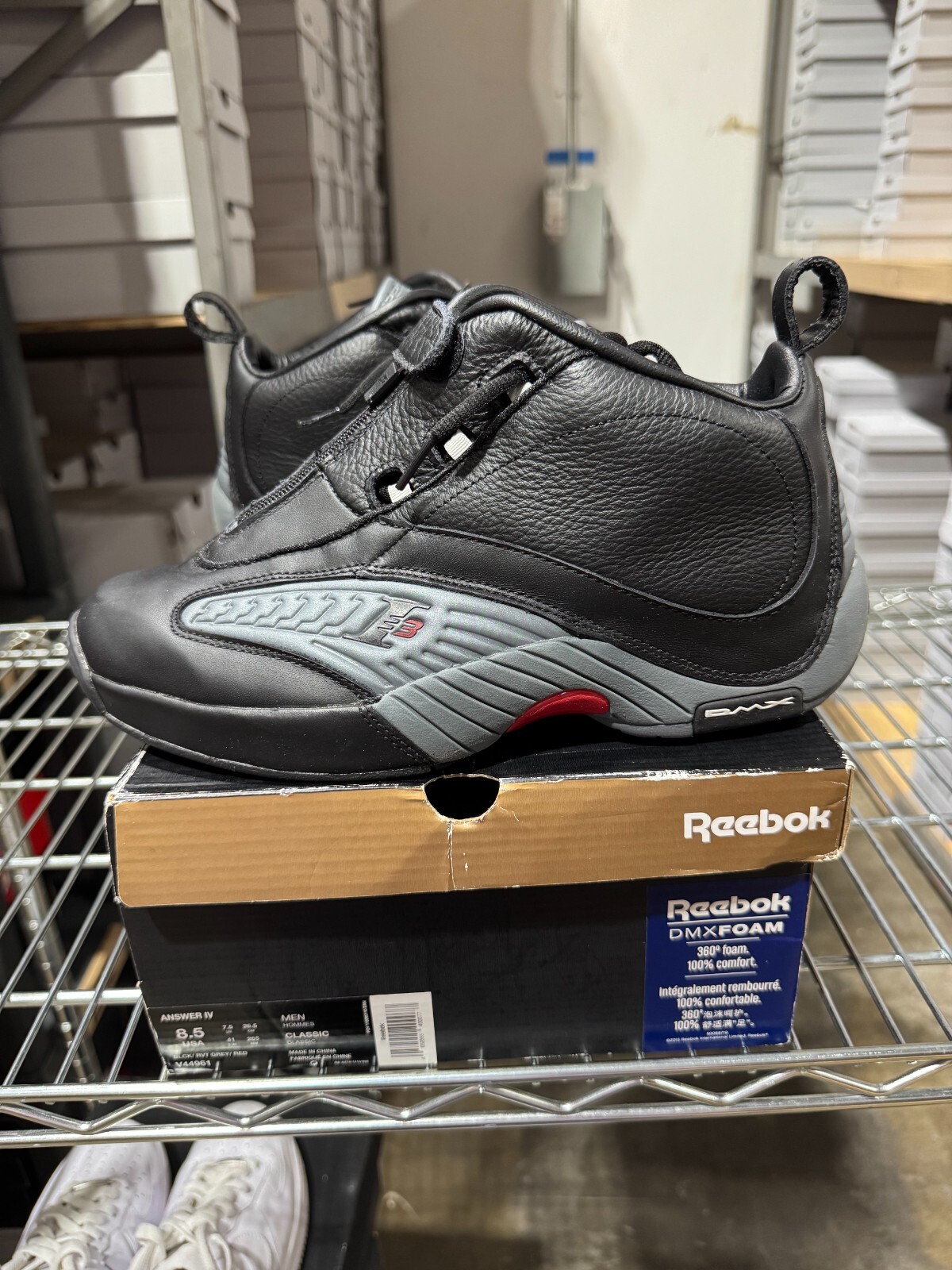 Answer Iv Black Allen Iverson Shoes Reebok Allen Iverson Answer IV - Main Image