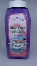 Aura Cacia Rose Vitex Bath Salts 40 oz