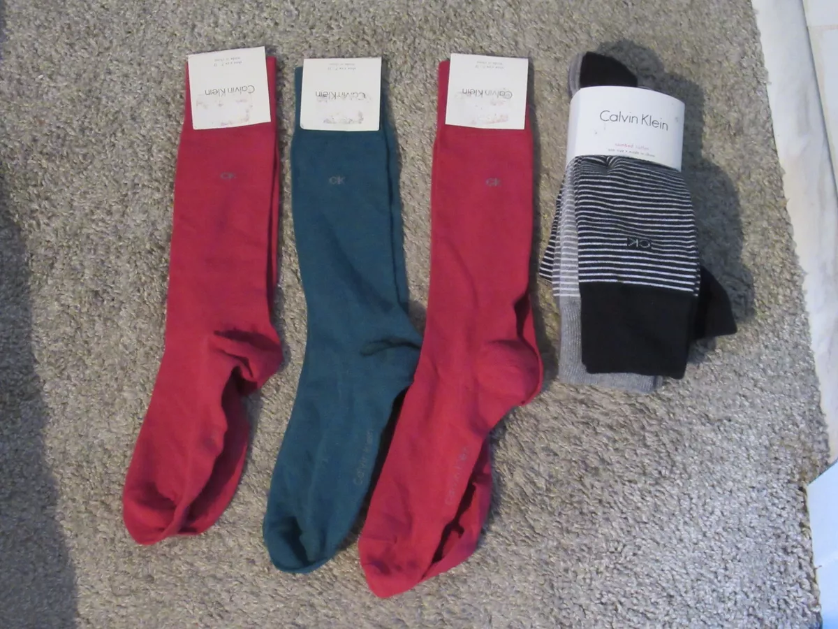 Calvin Klein Mens Dress Socks Lot 7 Pairs eBay