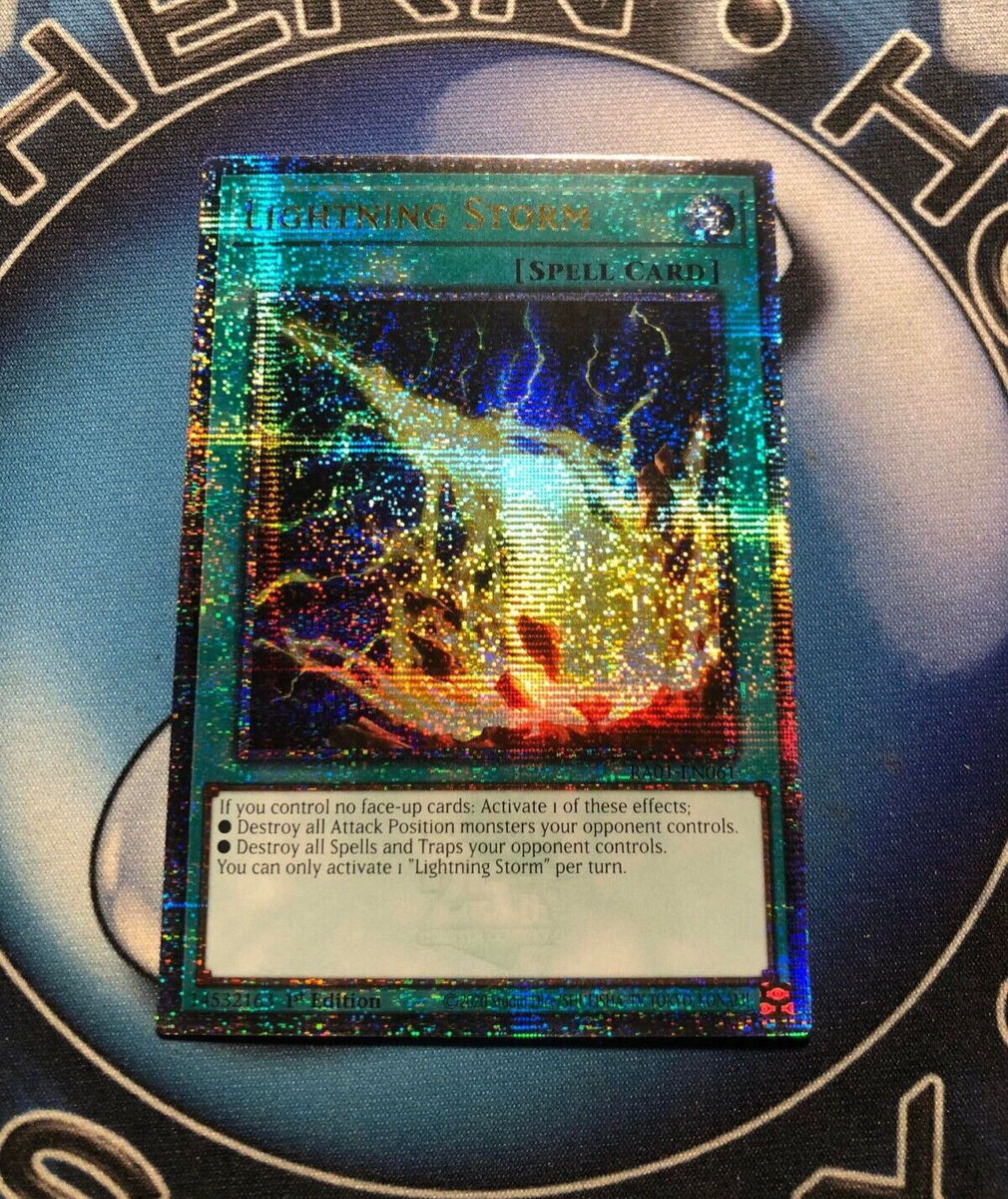 遊戯王 RA04-EN094 ライトニング・ストーム Lightning Storm (英語版 1st Edition 25th クォーターセンチュリーシークレットレア) Quarter Century Stampede RA04-EN094 Lightning Storm ALT ART QCR ONLY Quarter Century