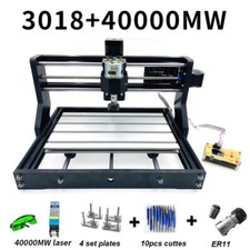 CNC 3018Pro Macchina Router Incisione 3 Assi PCB Mulino Legno con Testa Laser 40W