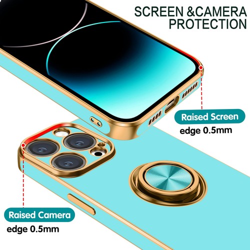 For iPhone 15 14 13 12 11 Pro Max Shockproof Kickstand Ring Rugged Case Cover - Picture 166 of 199