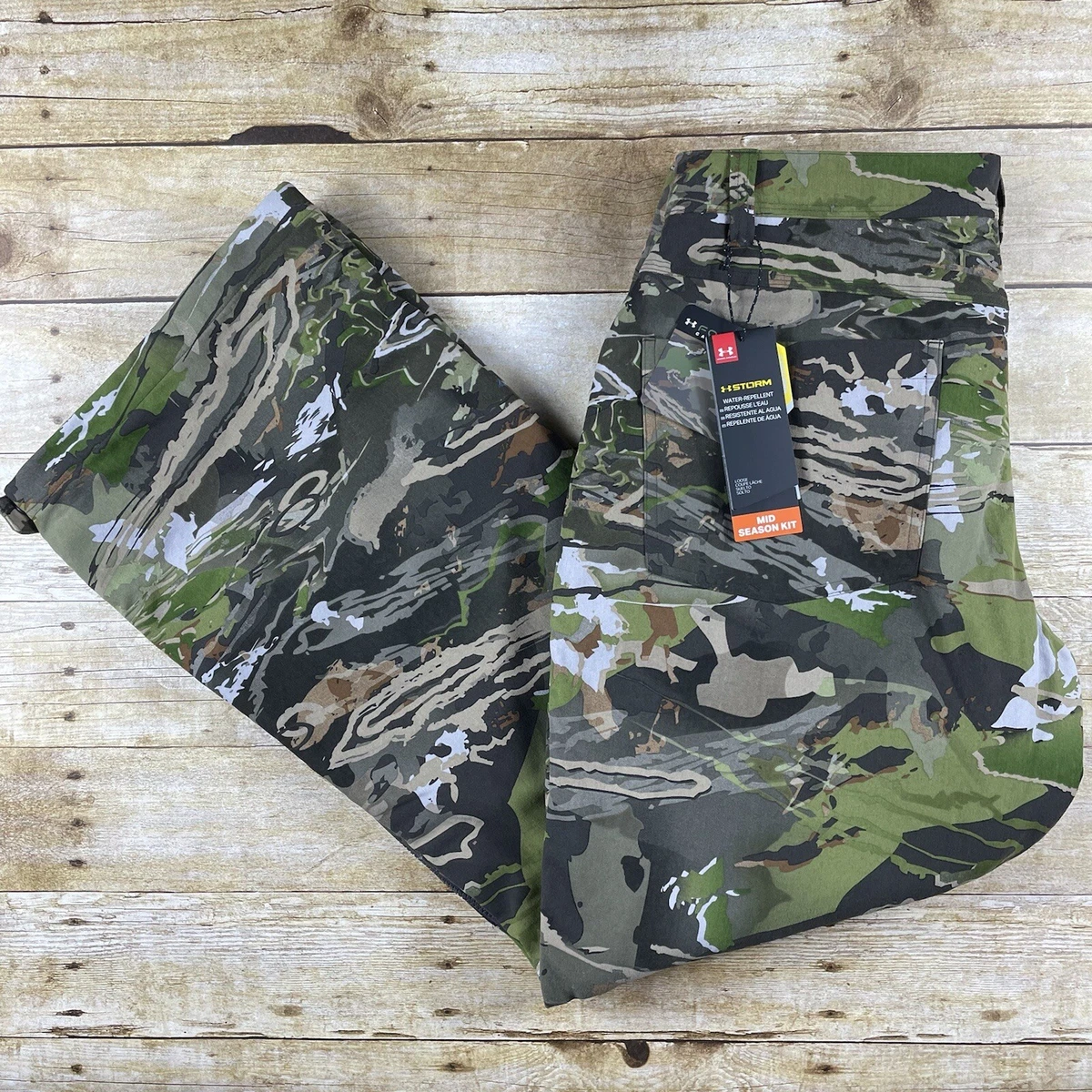 Under Armour Grit Storm Scent Control Forest Camo Pants 1347443 940 Size 40