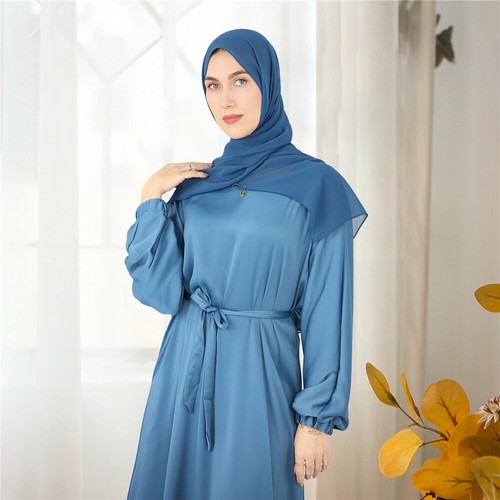 Abaya Muslim Women Rhinestone Kaftan Maxi Dress Dubai Moroccan Party Gown Caftan - 第 33/196 張圖片