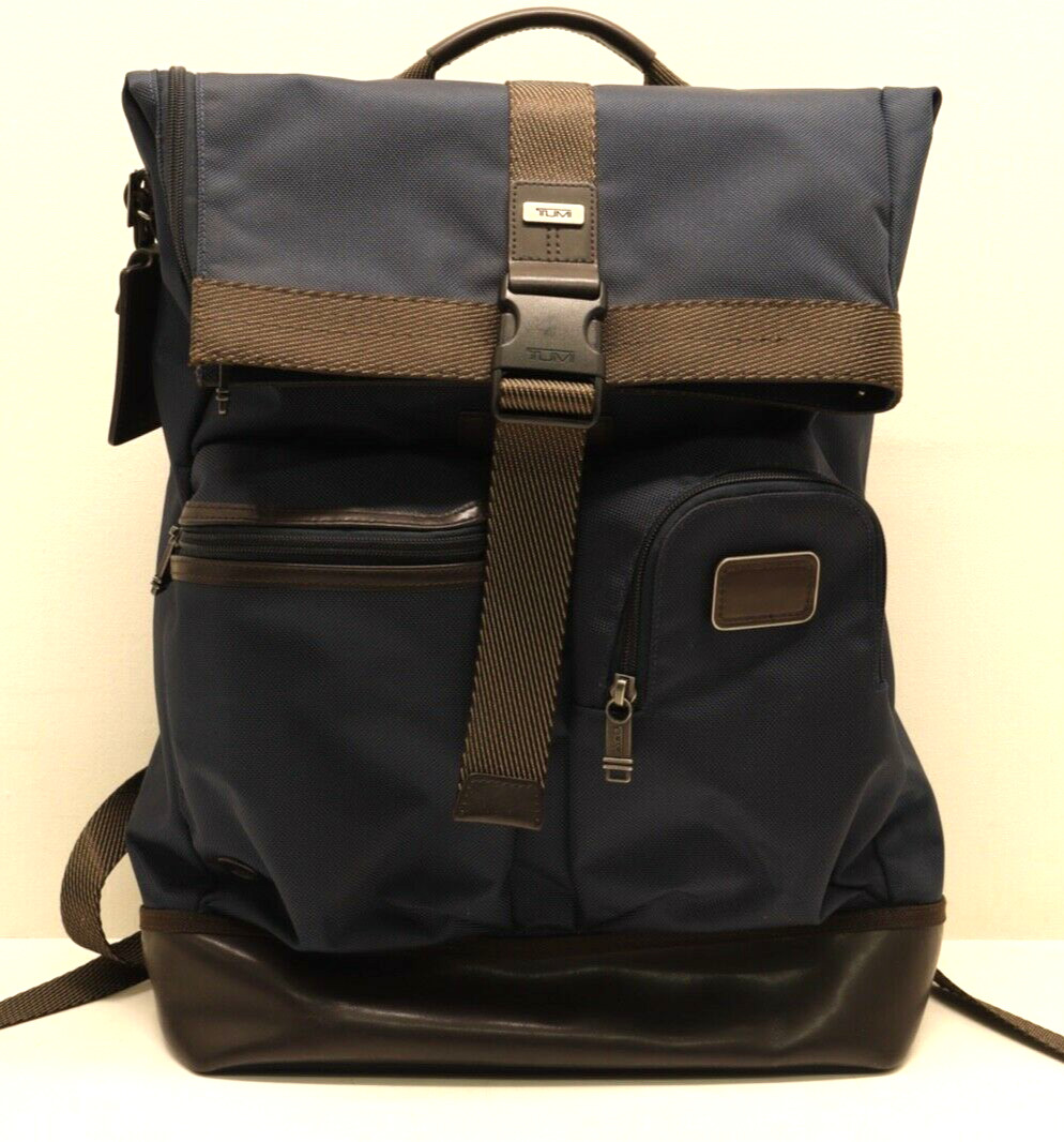 Tumi Fremont Cypress Roll Top Backpack 111760 NAVY Gem