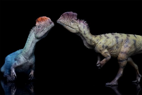 HAOLONGGOOD 1:35 Scale Dilophosaurus Pair Model Aimal Dinosaur Collection Decor - Imagen 15 de 30