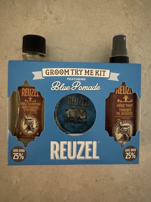 Ruezel Groom Try Me Kit Blue Pomade, Tonic, & Shampoo New Sealed