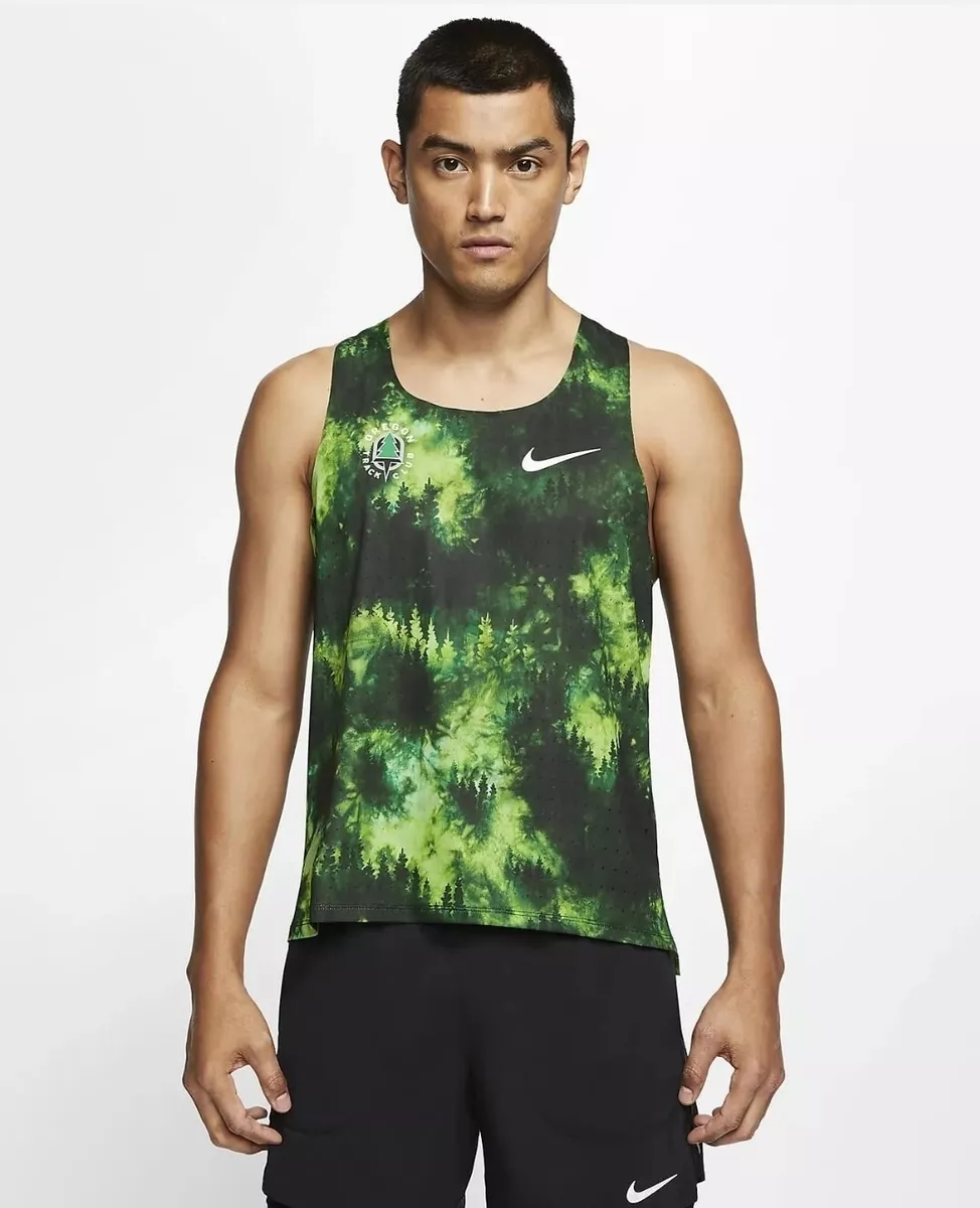 Hamburguesa Espejismo Motel NEW Nike AeroSwift Oregon Track Club Singlet Tank Top Green Size XL  CW1259-100 | eBay