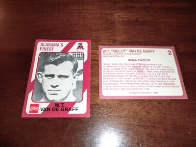 1989 Collegiate Collection Coca-Cola Alabama Finest Football Set Break #251-500