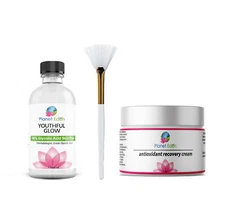 40% Glycolic Acid Chemical Kit & Antioxidant Recovery Cream EXFOLIATE DEAD SKIN
