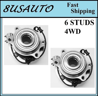 Front Wheel Hub Bearing Assembly Fit FRONTIER/PATHFINDER/XTERRA 4WD 05-16 PAIR