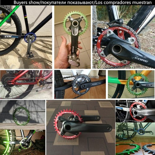 Bike Crank 104BCD Narrow Wide 32T/34T/36T/38T MTB Chainring Circle Single Plate - Picture 12 of 36