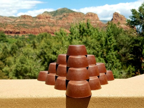 3 Red Rock Sedona Vortex Pucks - Orgonite® Tower Busters - Orgone Generator® - Picture 9 of 11