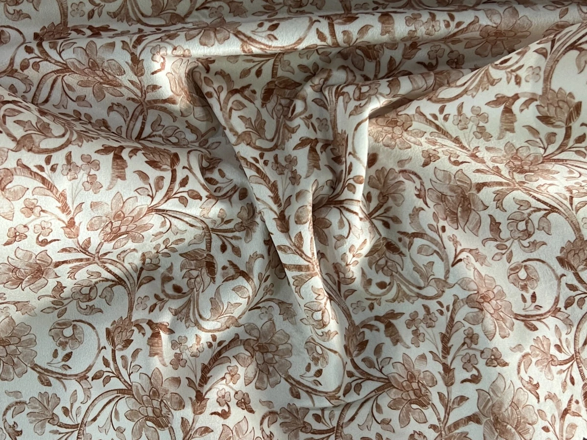Vintage Floral Print Fabric, 140cm Wide, Upholstery Window Craft, Sold by Yard