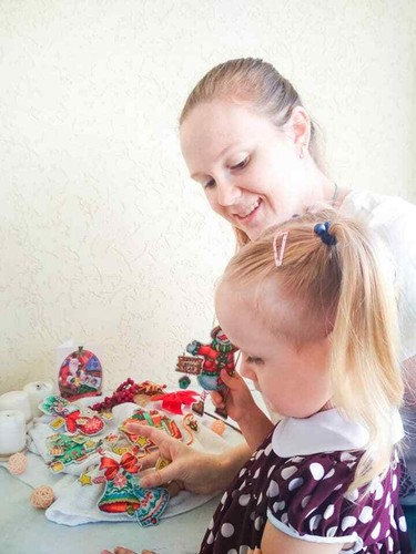 Charivna Mit Christmas tree toy cross-stitch kit T-01C Set of pictures Christ... - 第 6/8 張圖片