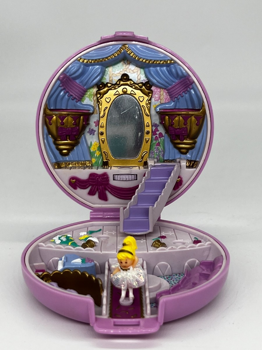 Polly Pocket Ballerina Compact Polly’s Grand Ballet Playset 100% COMPLETE  Tutu