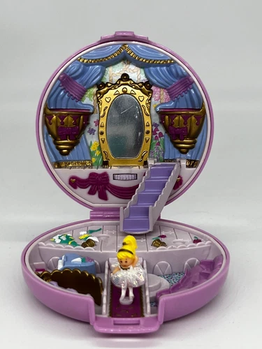 Polly Pocket Ballerina Compact Polly’s Grand Ballet Playset 100% COMPLETE Tutu