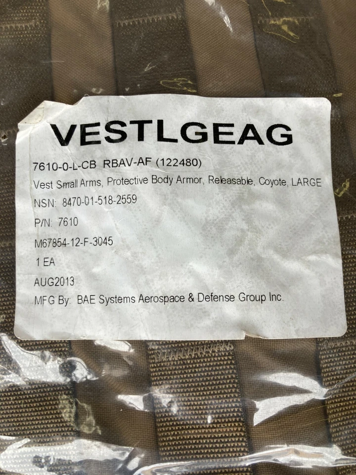 USMC USGI Military Surplus FSBE Full Spectrum Vest Battle Equipment Full Kit LRG - Image 2 of 4