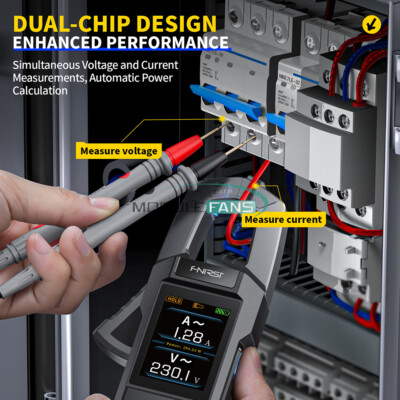 Multimetro A Pinza FNIRSI DMC-100 - TFT Da 2 Pollici, Automatico, Misura Amperometro