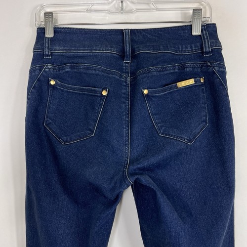 Iman Jeans Women's Size 4 Cuffed Skinny Mid Rise Jegging Denim Stretch Beaded - Picture 5 of 10