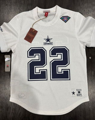 New MitcheIl & Ness Dallas Cowboys Emmitt Smith Name & Number Mesh Pullover Top