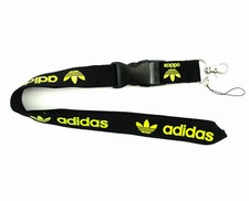 ADIDAS Keychain Lanyard NEON GREEN LETTERING 