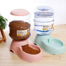 Feeding Bowl Pets Water Bottle Feeder Dispenser Drinking
