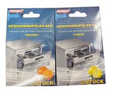 Reinex Sp&uuml;lmaschinen Duft Geschirrsp&uuml;ler-Deo Orange/Lemon sortiert 2 St&uuml;ck