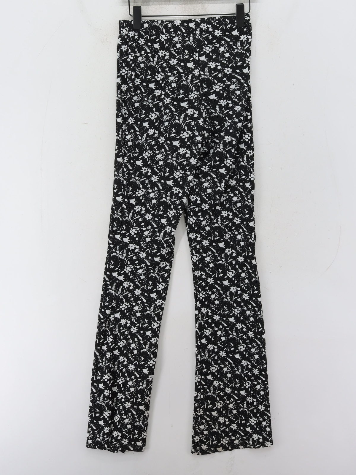 ALTRA Topshop Leggings Donna UK 10 Nero Floreale 100% Altro Lunghezza Intera