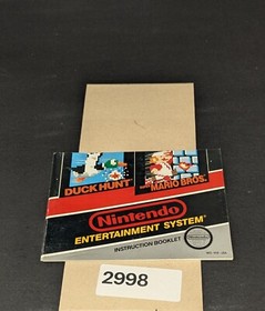 Duck Hunt and Super Mario Bros - Nintendo NES- Manual Only **NO GAME!