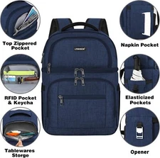 Cooler Backpack, Insulated Backpack Cooler Bag Leak-proof Double Layer Coole