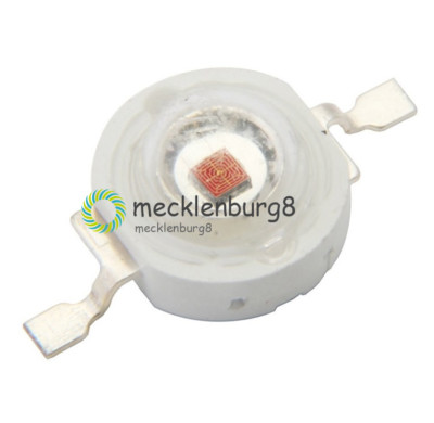 10PCS new 1W Red Led Chip High Power LED Beads 50LM Red NEW