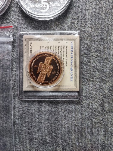 Sammlung von 5 DM Gedenkmünzen & Repliken – Deutsche Mark Design Versilbert - Bild 4 von 12