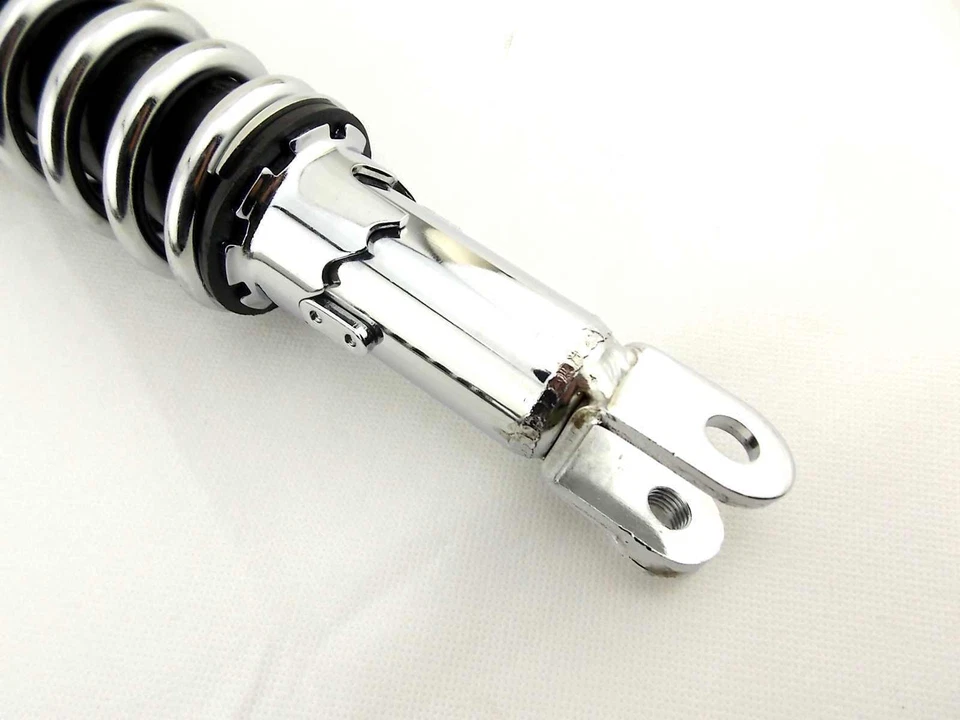 SUZUKI GS1000 335mm JBS BLACK/CHROME REAR SHOCK ABSORBERS EYE TO CLEVIS - Image 3 of 4