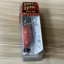 Vintage Worden Lure Yakima Bait Co Hawg Boss Super Toad - Red Crawfish