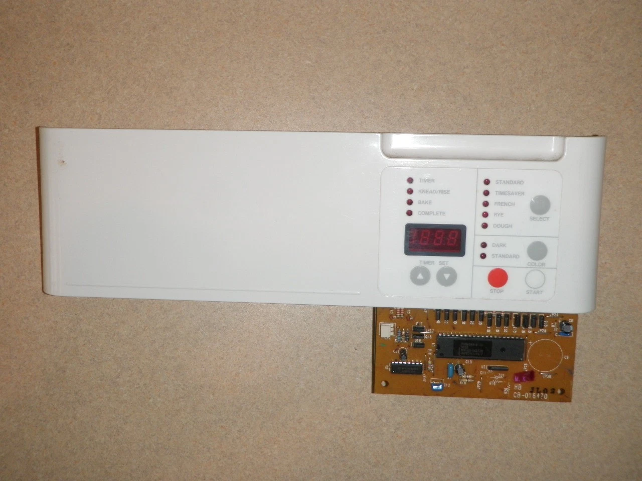 Electronic Control Panel for Maxim Accu-Bakery Bread Maker Model BB-1