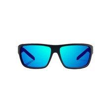 BAJIO Rigolets Black Matte | Blue Mirror Glass Sunglasses