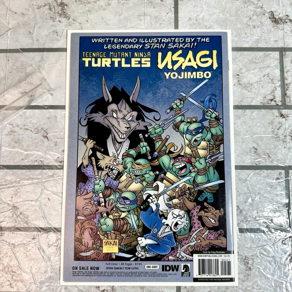 Teenage Mutant Ninja Turtles: Dimension X #5 SIGNED Cvr B Variant (2017) - Image 4 of 4