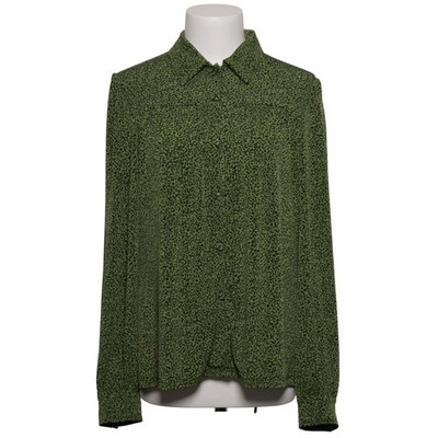 Vanilia, Bluse, Größe: 40, Blouse jungle leo bow, Grün/Schwarz #DUn