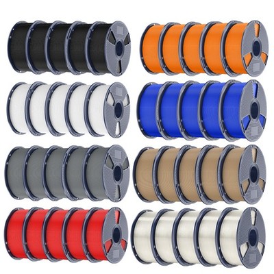 SUNLU 10KG PETG 3D Printer Filament 1.75mm PETG 1KG/ROLL +/-0.02mm Multicolor