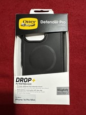 New Otterbox Defender Series Pro for iPhone 16 Pro Max MagSafe Case Black Color